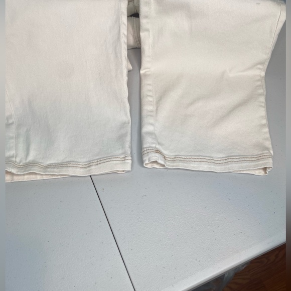 Madden NYC Cargo Pants Women XL Off White Elastic Waist High Rise - Picture 6 of 9